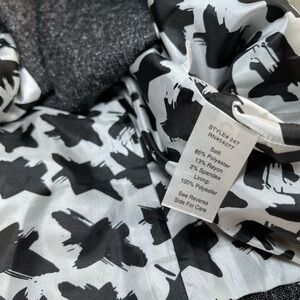 Black and White Patterned Fabric